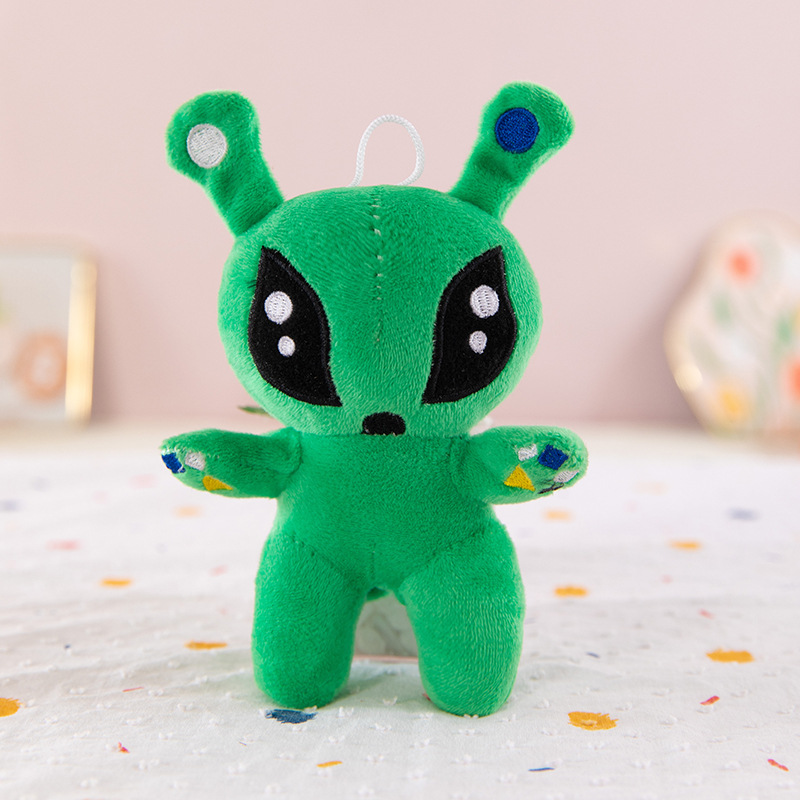 Green big eyed alien plush toy - Image 7