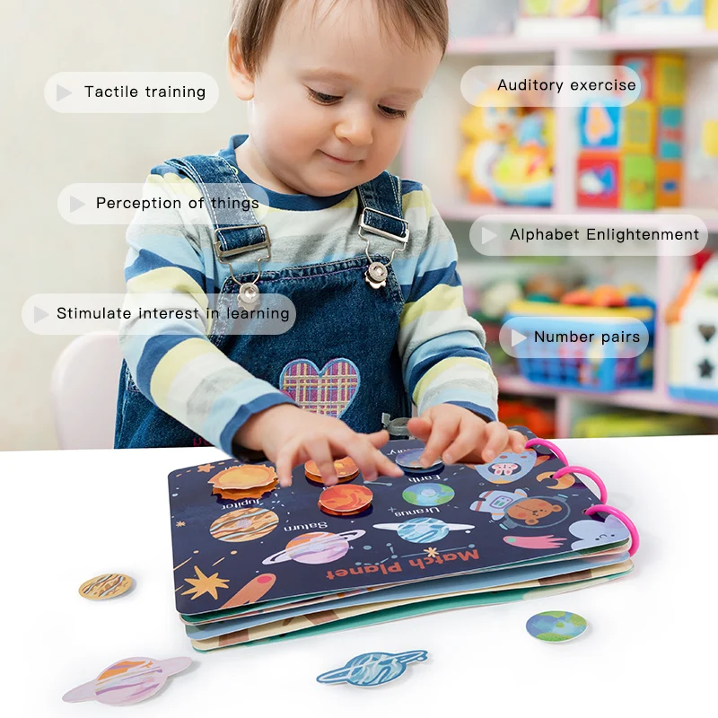 Quiet Sticker Book Busy Book Children's Treasure Handmade Sticker Book Montessori Early Education Enlightenment Toy - Image 2