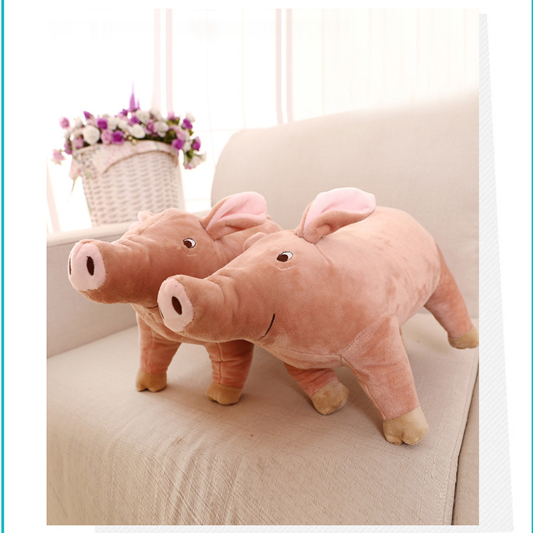 Cute Realistic Pig Plush Toy Pig Doll Stuffed Animal Sleeping Comfort Doll - Image 3