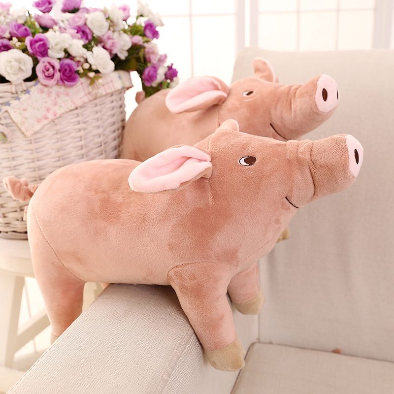 Cute Realistic Pig Plush Toy Pig Doll Stuffed Animal Sleeping Comfort Doll - Image 2